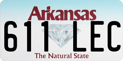 AR license plate 611LEC