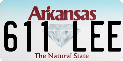 AR license plate 611LEE