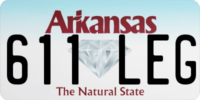 AR license plate 611LEG