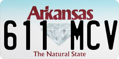 AR license plate 611MCV