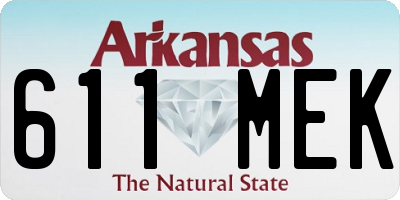 AR license plate 611MEK