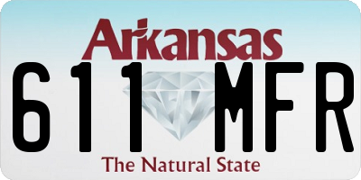 AR license plate 611MFR