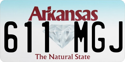 AR license plate 611MGJ