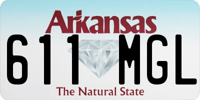 AR license plate 611MGL