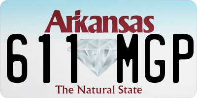 AR license plate 611MGP