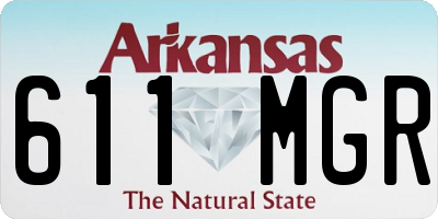 AR license plate 611MGR