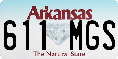 AR license plate 611MGS