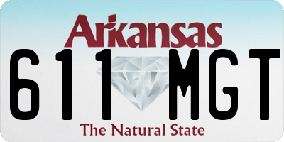 AR license plate 611MGT