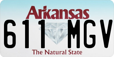 AR license plate 611MGV