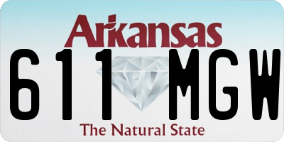 AR license plate 611MGW