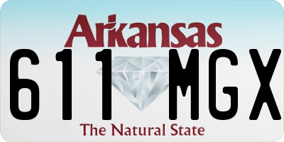 AR license plate 611MGX