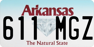 AR license plate 611MGZ