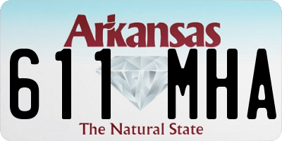 AR license plate 611MHA