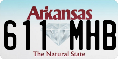 AR license plate 611MHB