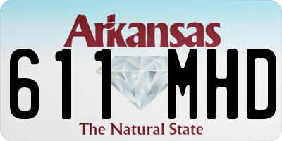 AR license plate 611MHD