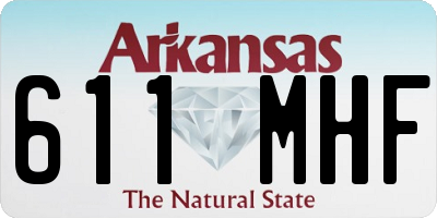 AR license plate 611MHF