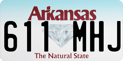 AR license plate 611MHJ