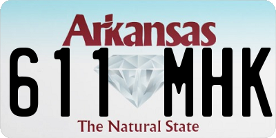 AR license plate 611MHK