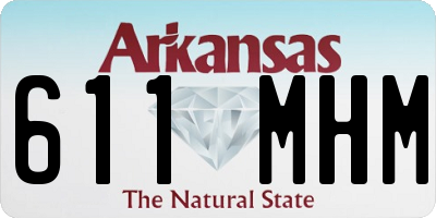 AR license plate 611MHM