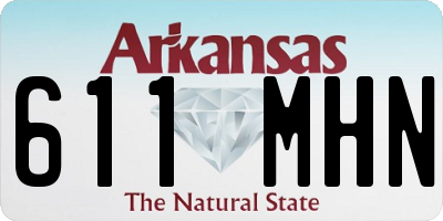 AR license plate 611MHN