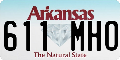 AR license plate 611MHO