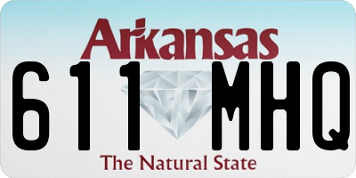AR license plate 611MHQ