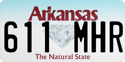 AR license plate 611MHR