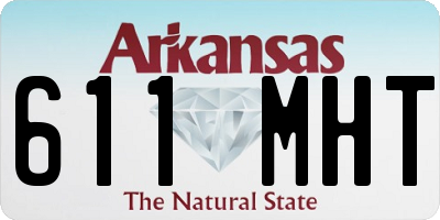 AR license plate 611MHT