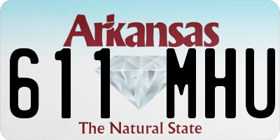 AR license plate 611MHU
