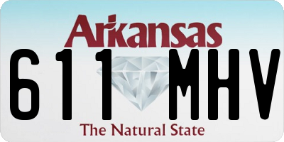 AR license plate 611MHV