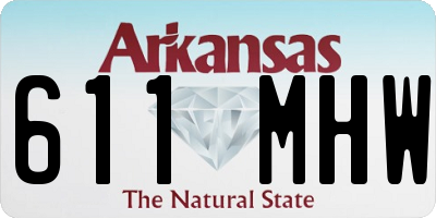AR license plate 611MHW