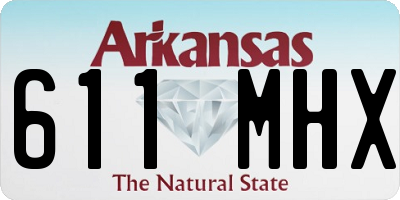 AR license plate 611MHX