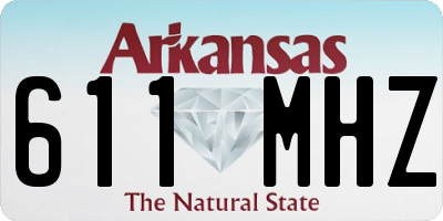 AR license plate 611MHZ