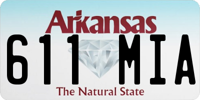 AR license plate 611MIA