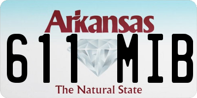 AR license plate 611MIB