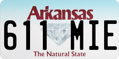 AR license plate 611MIE