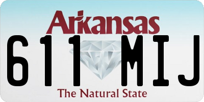 AR license plate 611MIJ