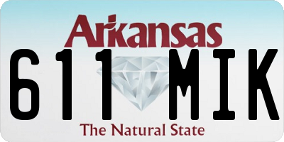 AR license plate 611MIK