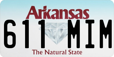 AR license plate 611MIM