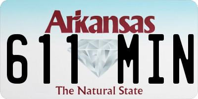 AR license plate 611MIN