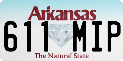AR license plate 611MIP