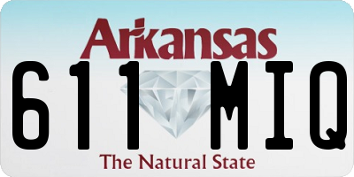 AR license plate 611MIQ