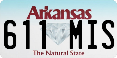 AR license plate 611MIS