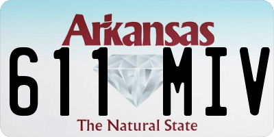 AR license plate 611MIV