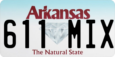AR license plate 611MIX