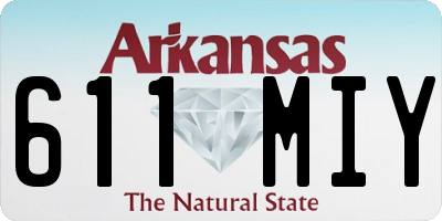 AR license plate 611MIY