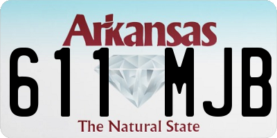 AR license plate 611MJB