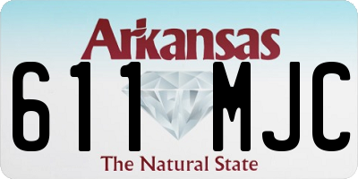 AR license plate 611MJC