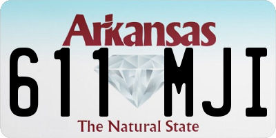 AR license plate 611MJI