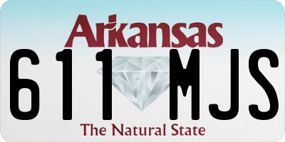 AR license plate 611MJS